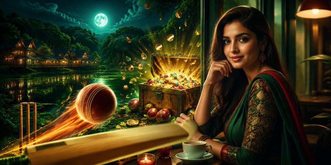 গাজিপুর ক্রিকেট বেটিং এর দৃশ্য, লাল ও সবুজ আভা